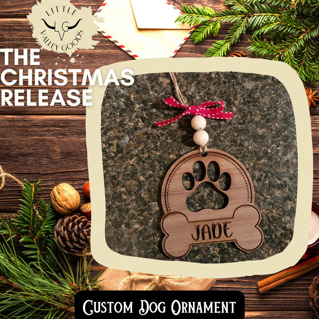 Custom sales dog ornaments