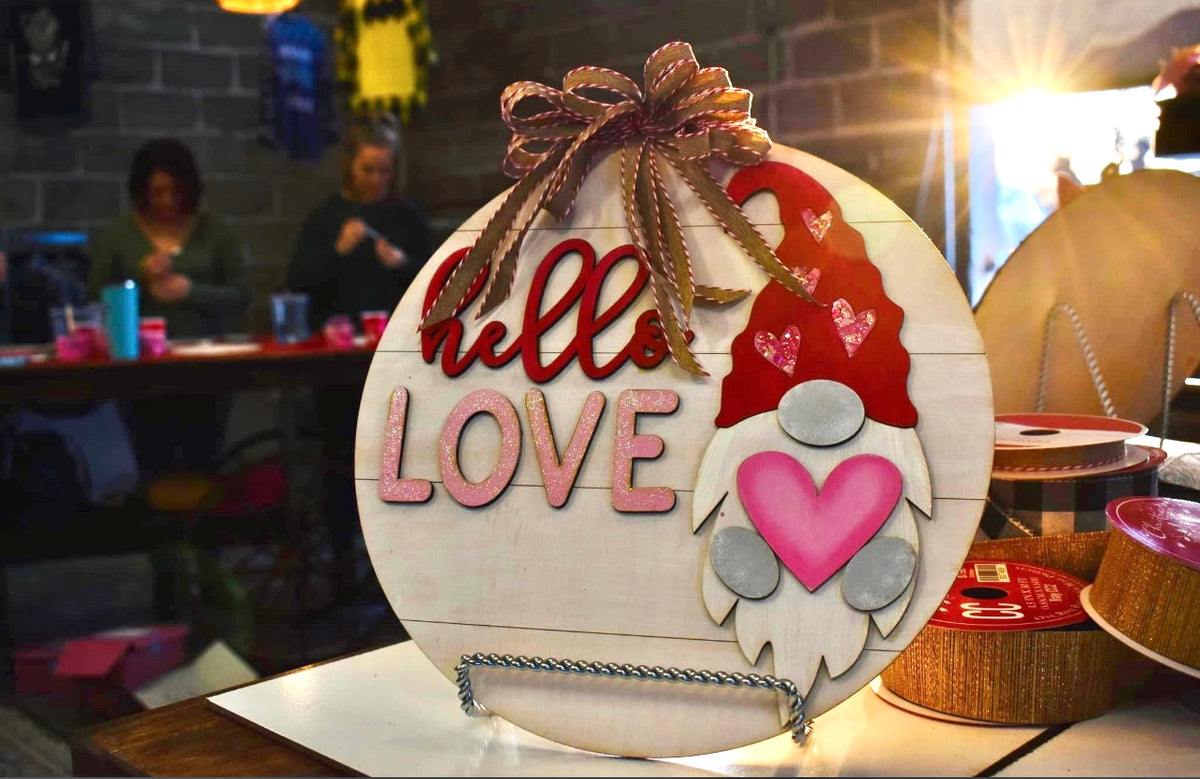 Valentines Door Sign Paint Night