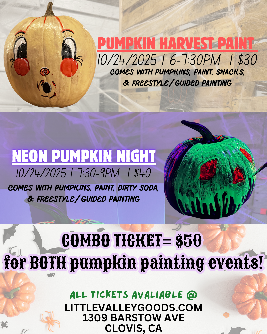 PUMPKIN HARVEST PAINT WORKSHOP