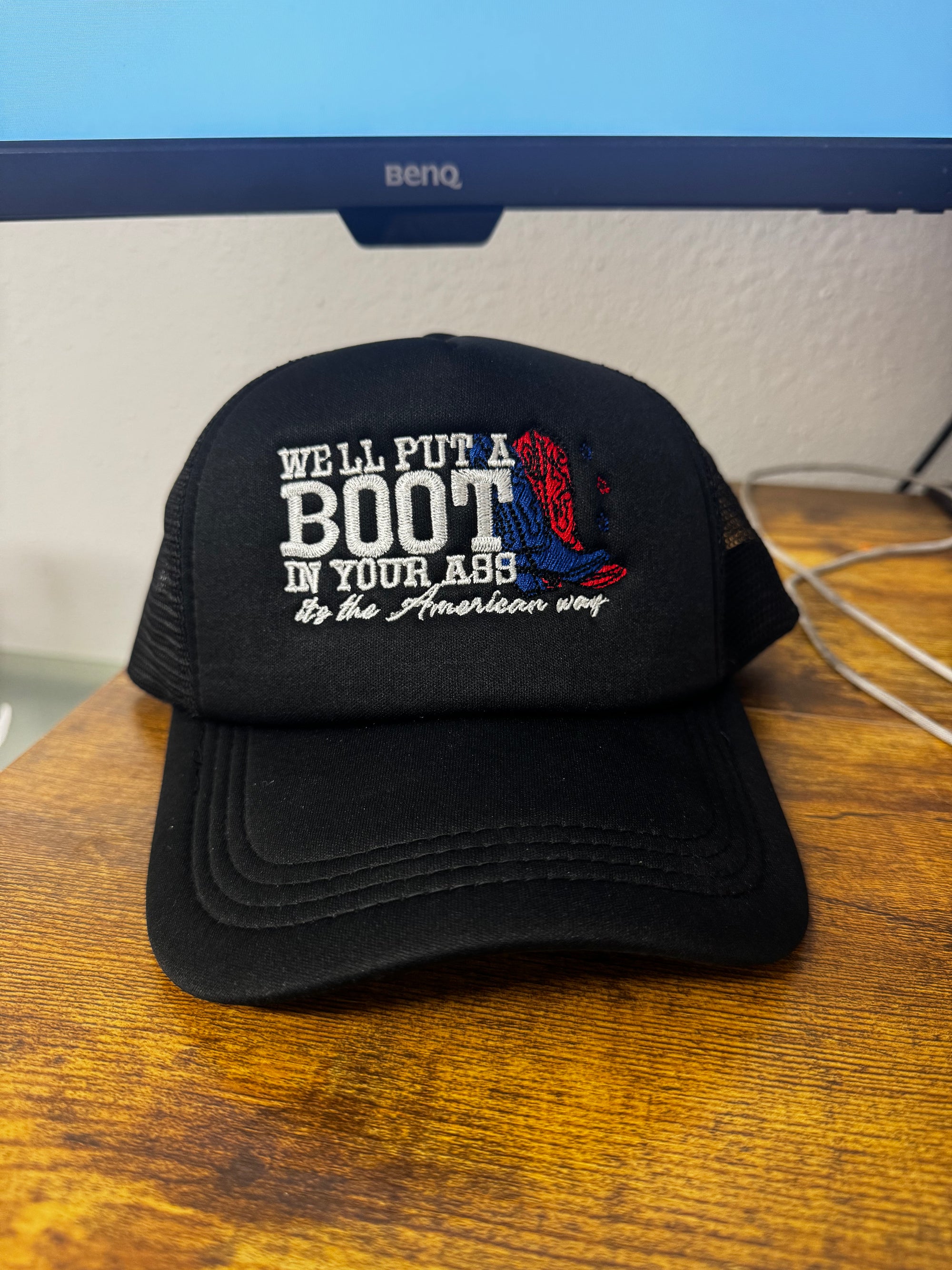 Black Foam USA BOOT hat