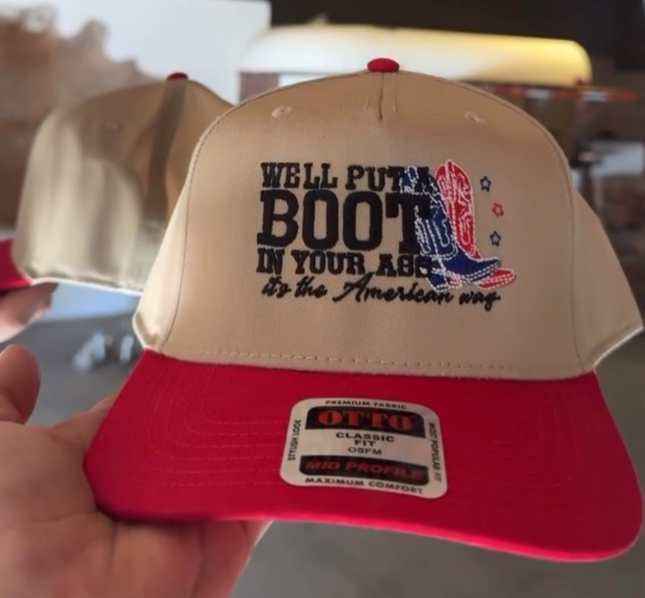 OTTO USA BOOT HAT - PRE ORDER: AVALIBLE JULY 2nd FOR OVERNIGHT SHIPPING + LOCAL PICKUP