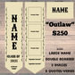 CUSTOM COWHIDE GRAD STOLES