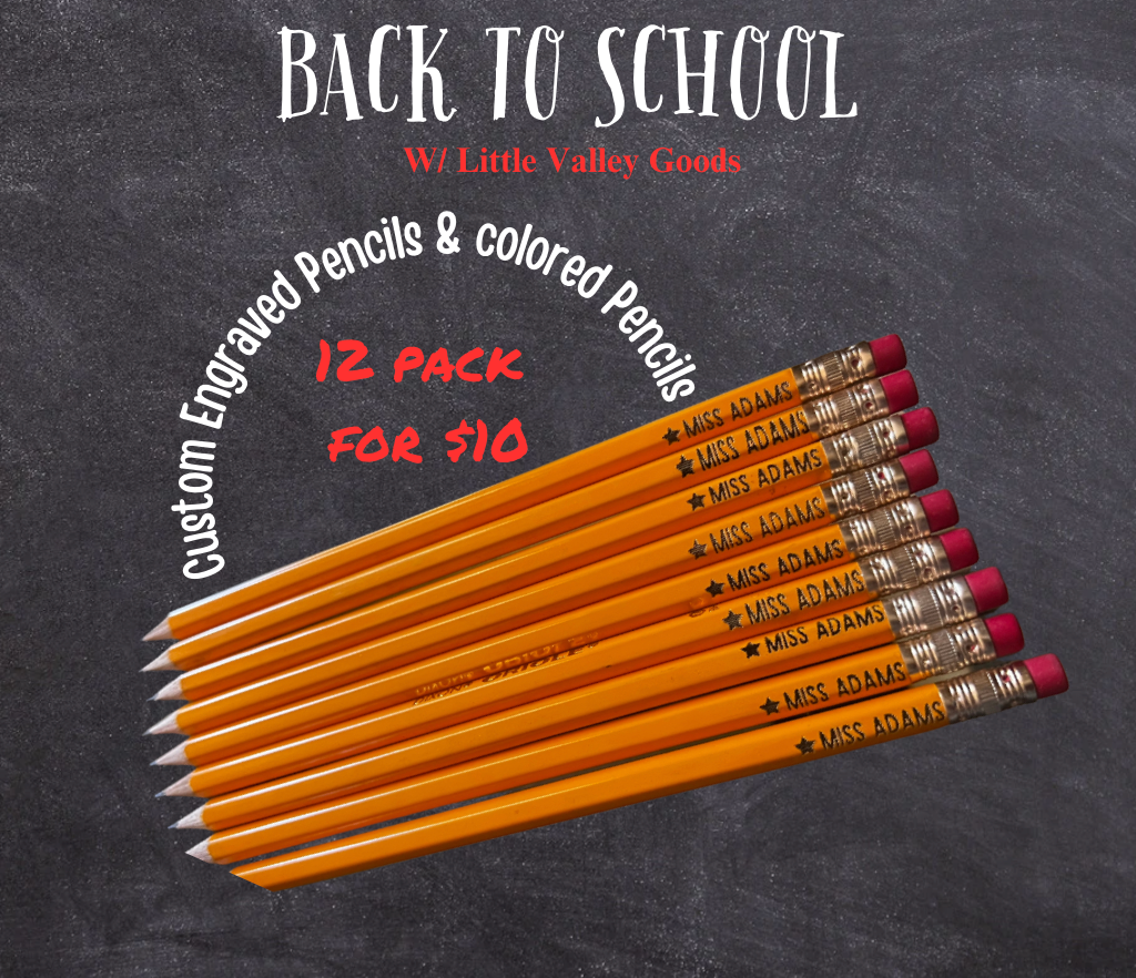 Custom Engraved Pencils & Colored Pencils