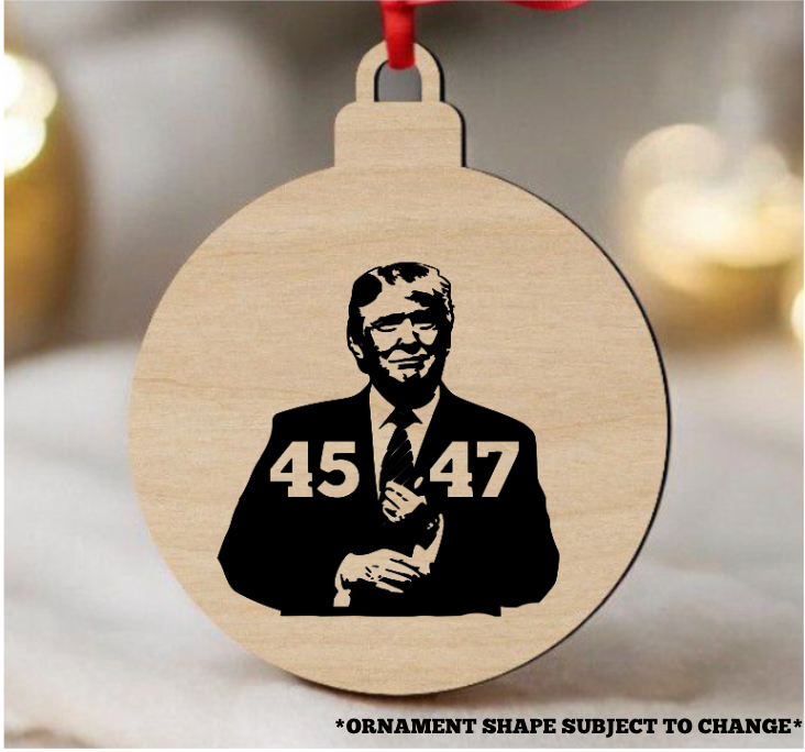 TRUMP Christmas ornament