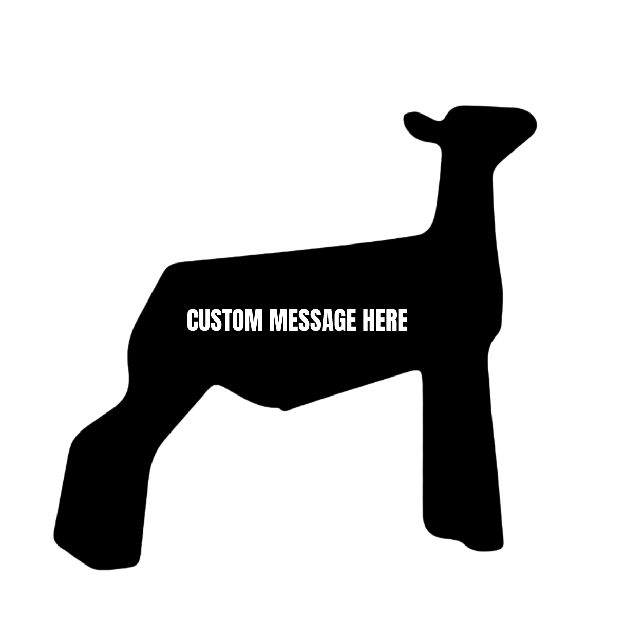 BUYER GIFT ANIMAL CUTOUT - BIG FRESNO FAIR DROPOFF ONLY