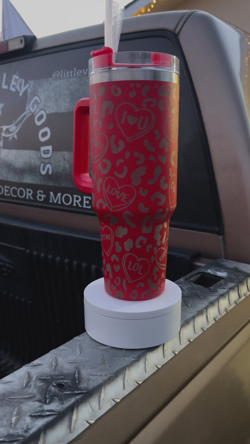 Leopard + Kisses Tumbler