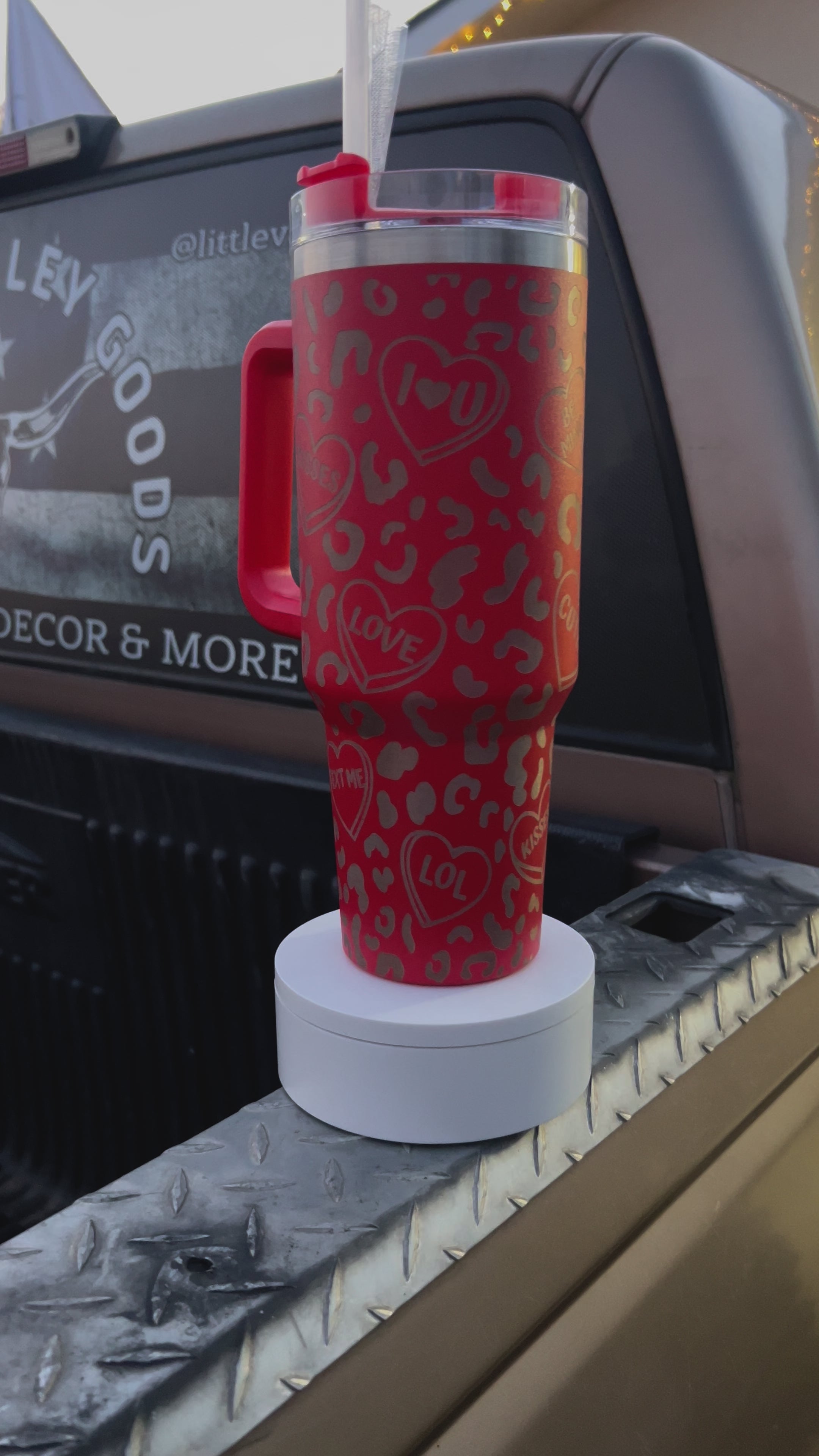 Leopard + Kisses Tumbler