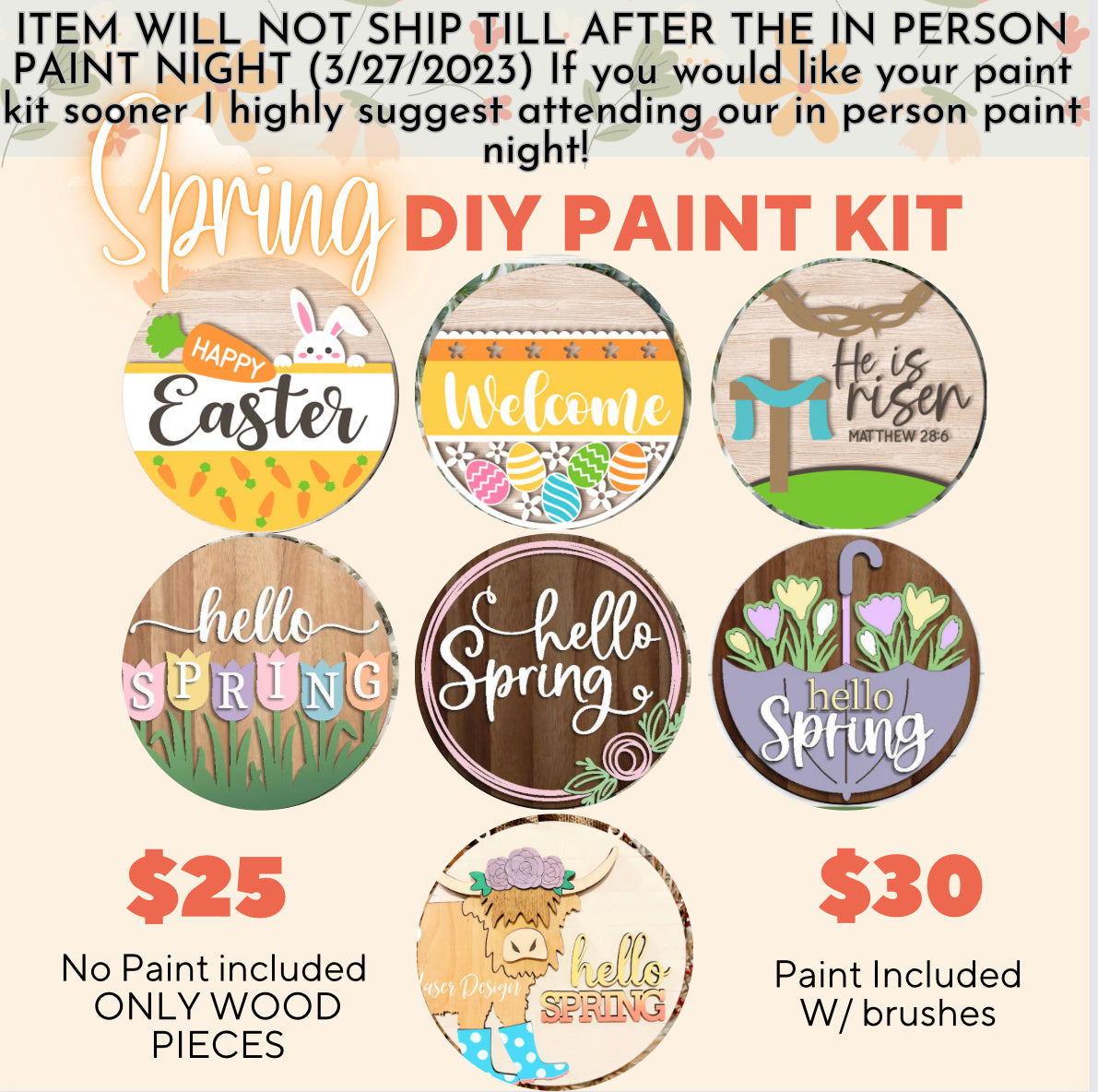 DIY spring Paint Kit (Physical Product)