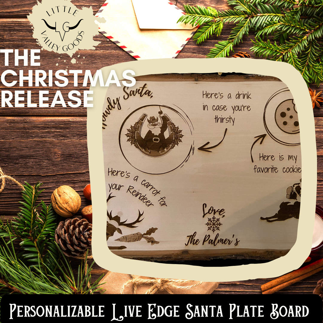 Personalized Santa Plate Board
